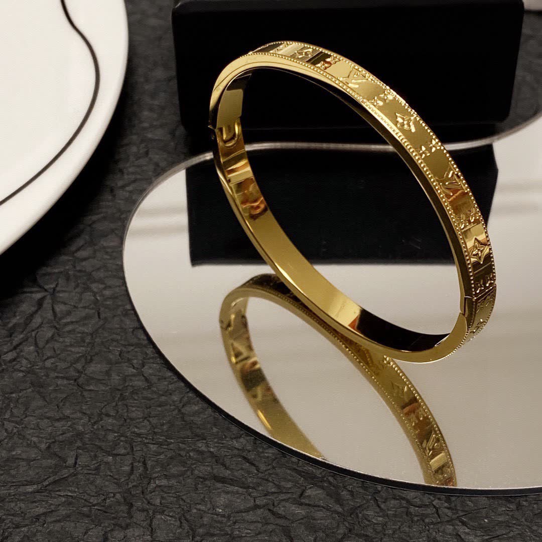 Louis Vuitton Monogram Star Bangle Bracelet